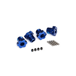 Traxxas hexagones 17mm aluminium anodisé bleu - TRX8654