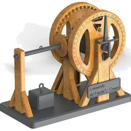 Maquette fonctionnelle grue à levier Léonard de Vinci - 18175