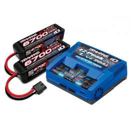 Traxxas pack batterie 4S 6700 mAh et Live Dual 26A - TRX2997G
