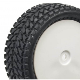 Hobbytech pneus + jantes arrière off-road 1/10 all terrain (x2) - HT-432