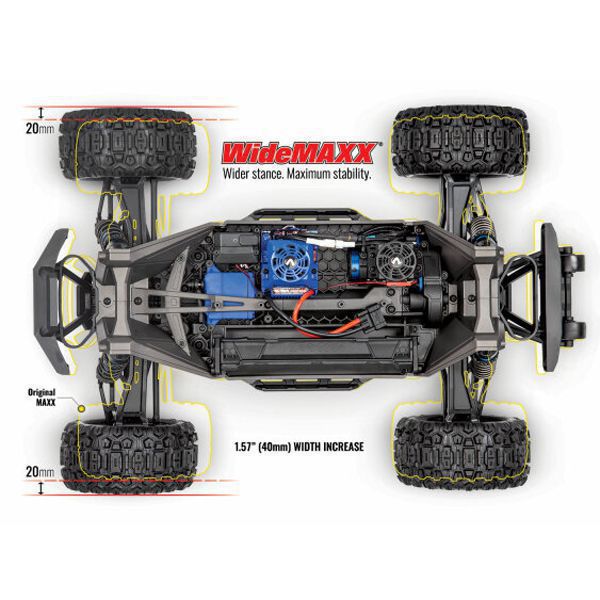 Traxxas Maxx 4x4 4S Widemaxx brushless - TRX89086-4