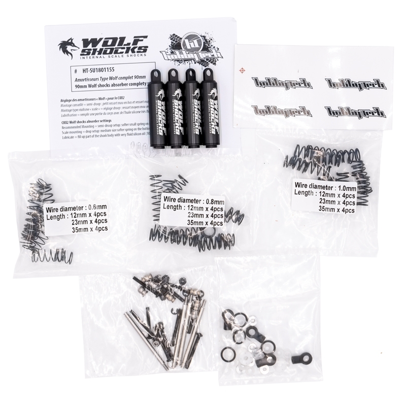 Hobbytech amortisseurs Wolf 90mm (x4) - HT-SU1801155