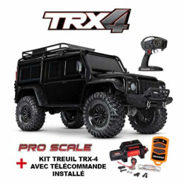 Traxxas Defender noir TRX-4 avec treuil - TRX82056-84