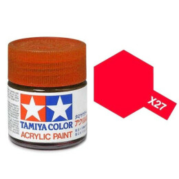 Tamiya Peinture Mini X27 Rouge Transparent Brillant - 81527