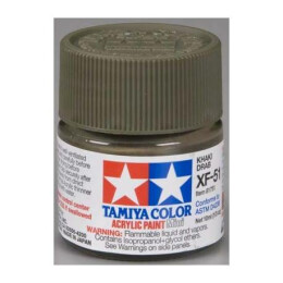 Tamiya Peinture Mini XF51 Vert Kaki Mat - 81751