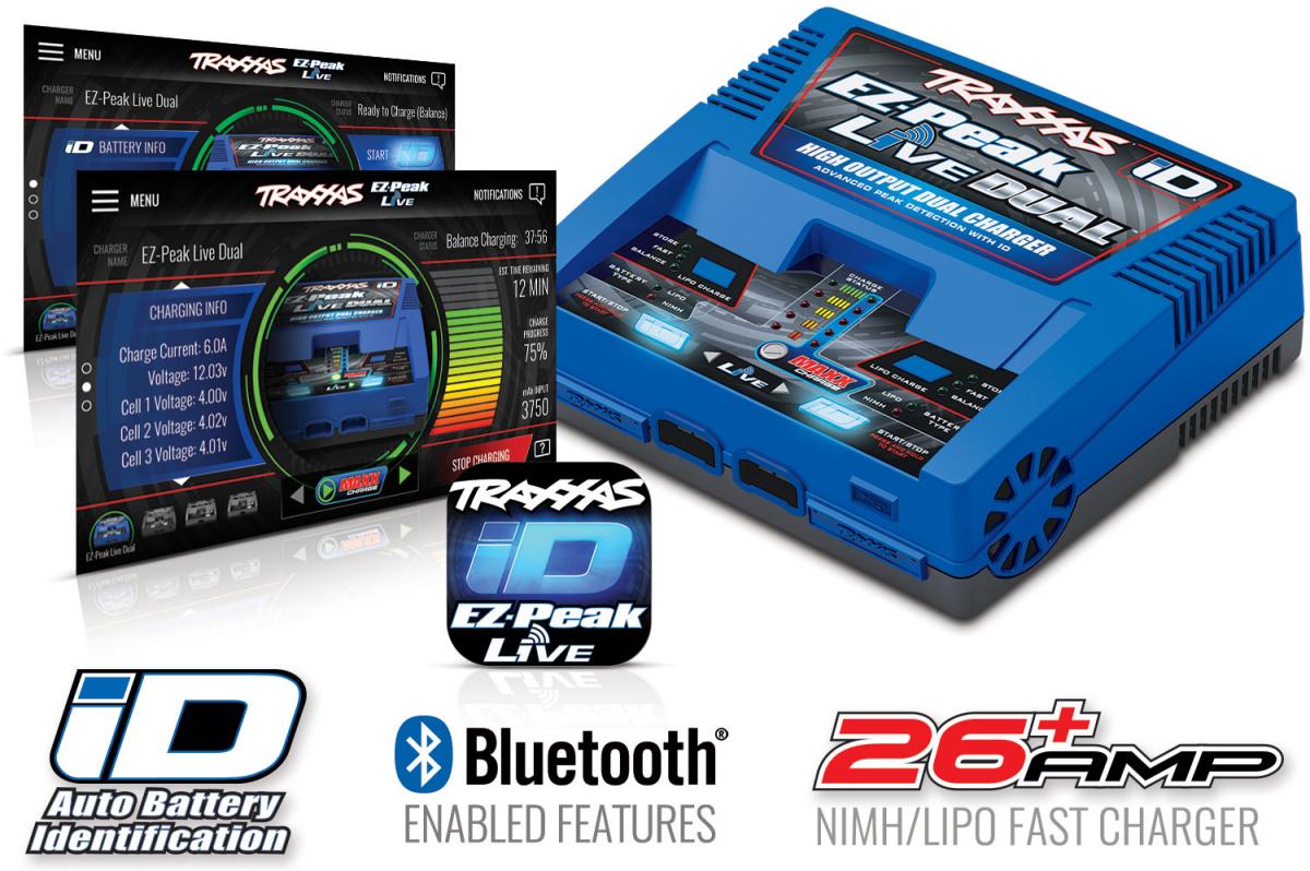 Traxxas chargeur EZ-Peak Live Dual - TRX2973G