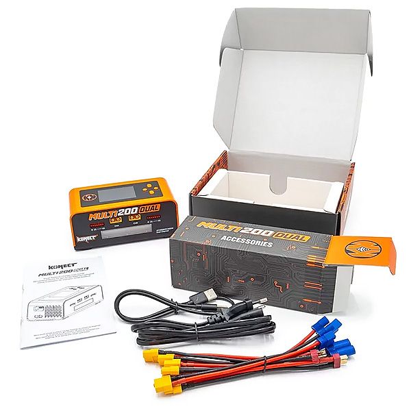 Konect chargeur Dual AC/DC 200W - KN-MULTI200-DUAL