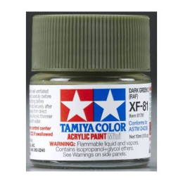 Tamiya Peinture Mini XF81 Dark Green RAF - 81781
