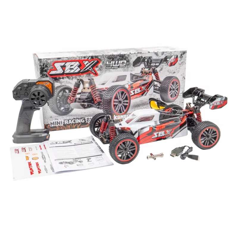 Funtek Buggy SBX 1/12ème XL rouge - FTK-BUG-SPORT-RD