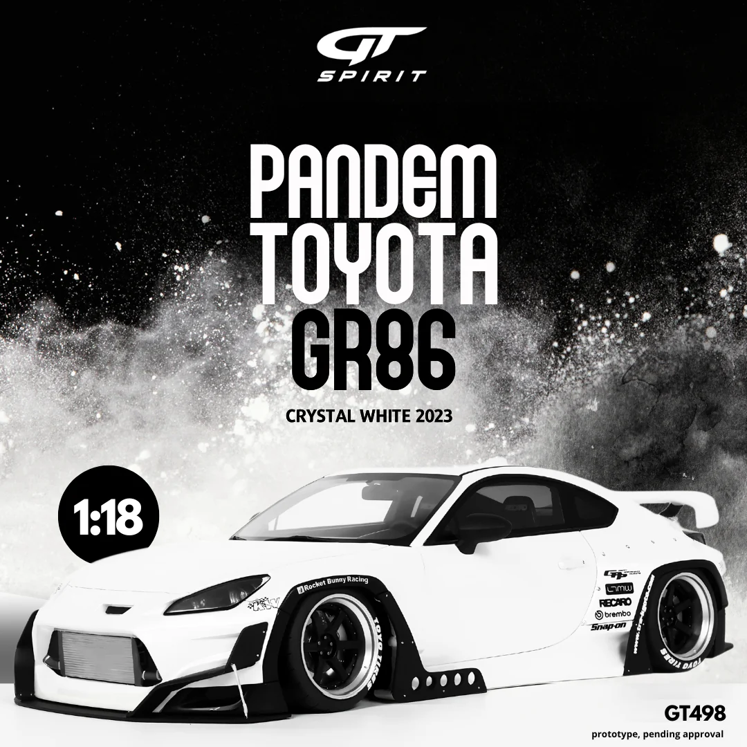 GT Spirit Pandem Toyota GR86 Crystal White - GT498