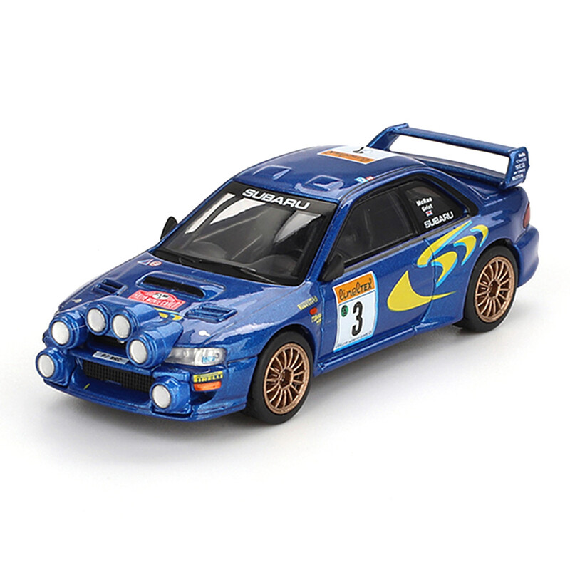 Mini GT Subaru Impreza WRC98 blue rally 1998 - MGT00975-L