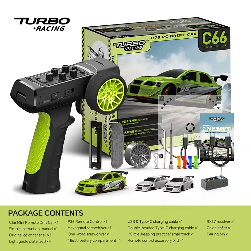 Turbo Racing micro C66 Drift vert - TB-C66