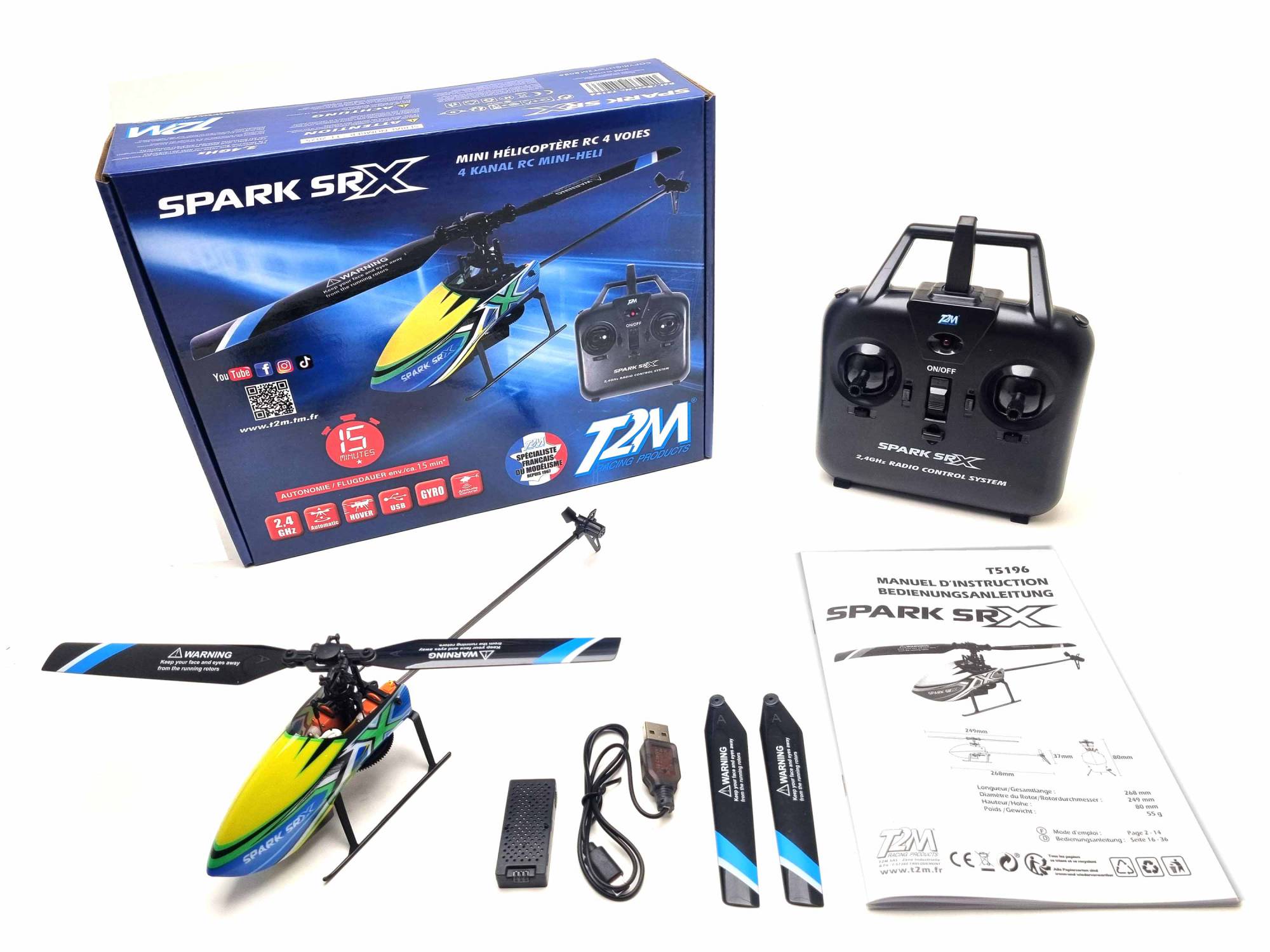 T2M hélicoptère Spark SRX - T5196