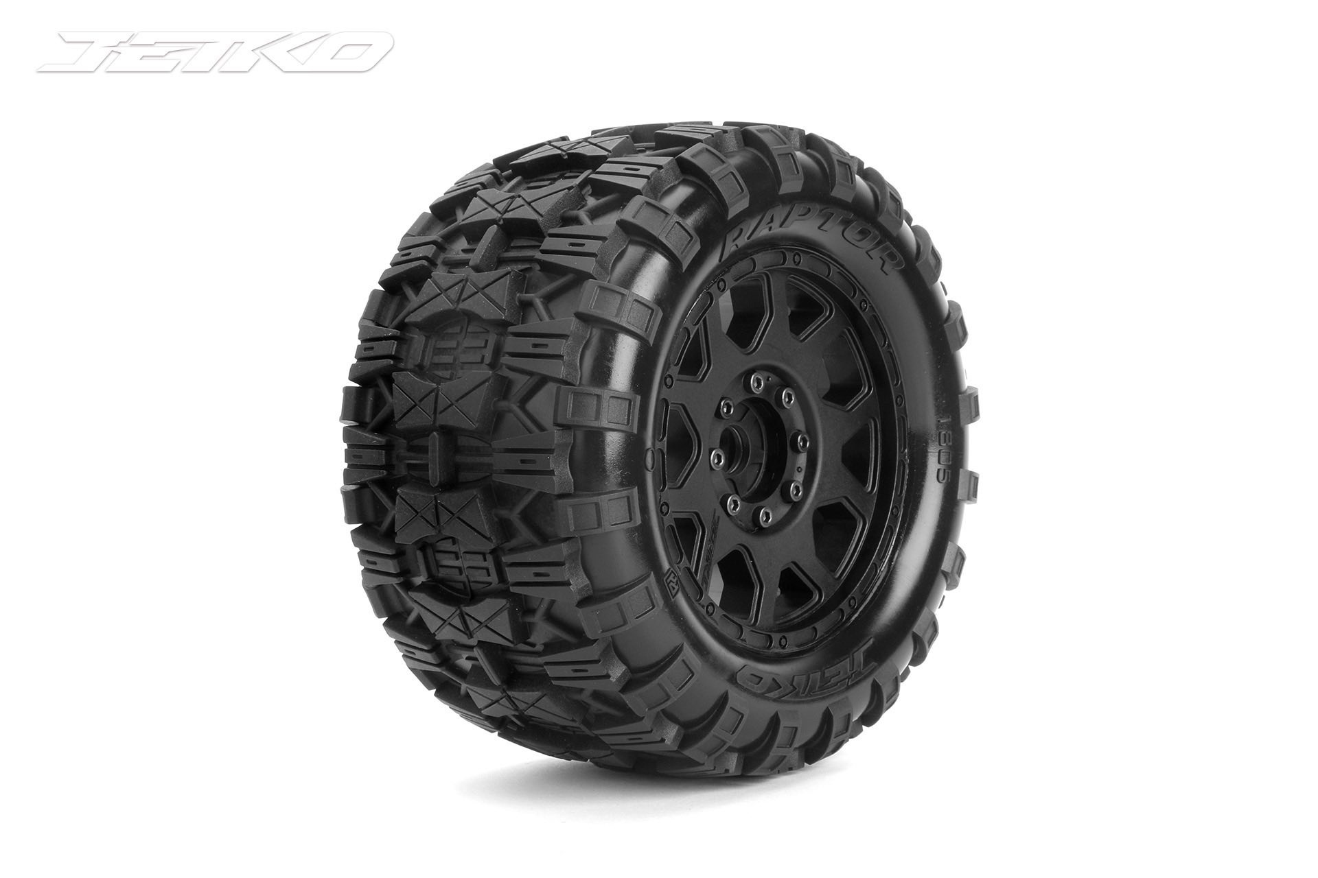 Jetko pneus EX MT Raptor toilé jante 3.8" jantes noires - JK1805CB
