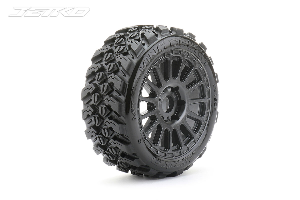 Jetko pneus monté collé 1/8 King Cobra x2 - JK1502RB